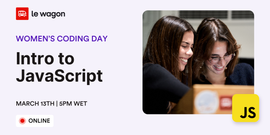 Women's coding day | Intro to JavaScript