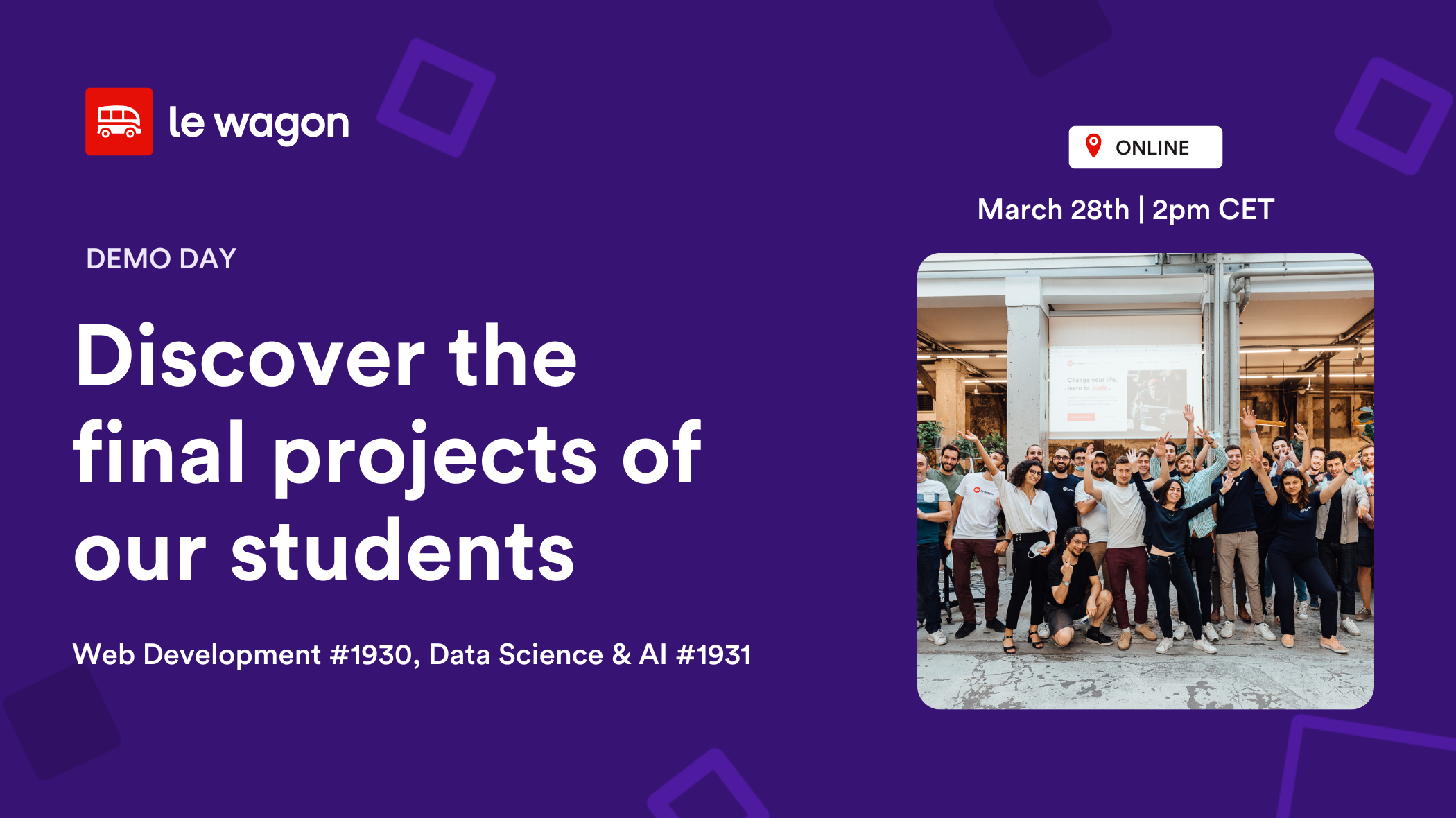 Online Demo Day: Discover the projects of our Web Development and Data ...