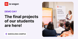Demo Day: the final projects of our students are here!
