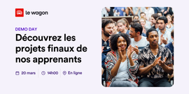 Découvrez les projets finaux des apprenants du Wagon Online