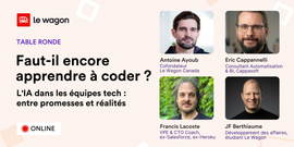 Faut-il encore apprendre à coder ?  L'IA dans les équipes tech : entre promesses et réalités