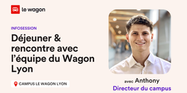 Déjeuner & rencontre avec l'équipe du Wagon Lyon