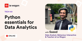 Python essentials for data analytics
