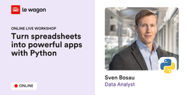 ONLINE 🌟 Turn spreadsheets into powerful apps with Python
