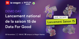 Lancement de la saison 15 de Data For Good