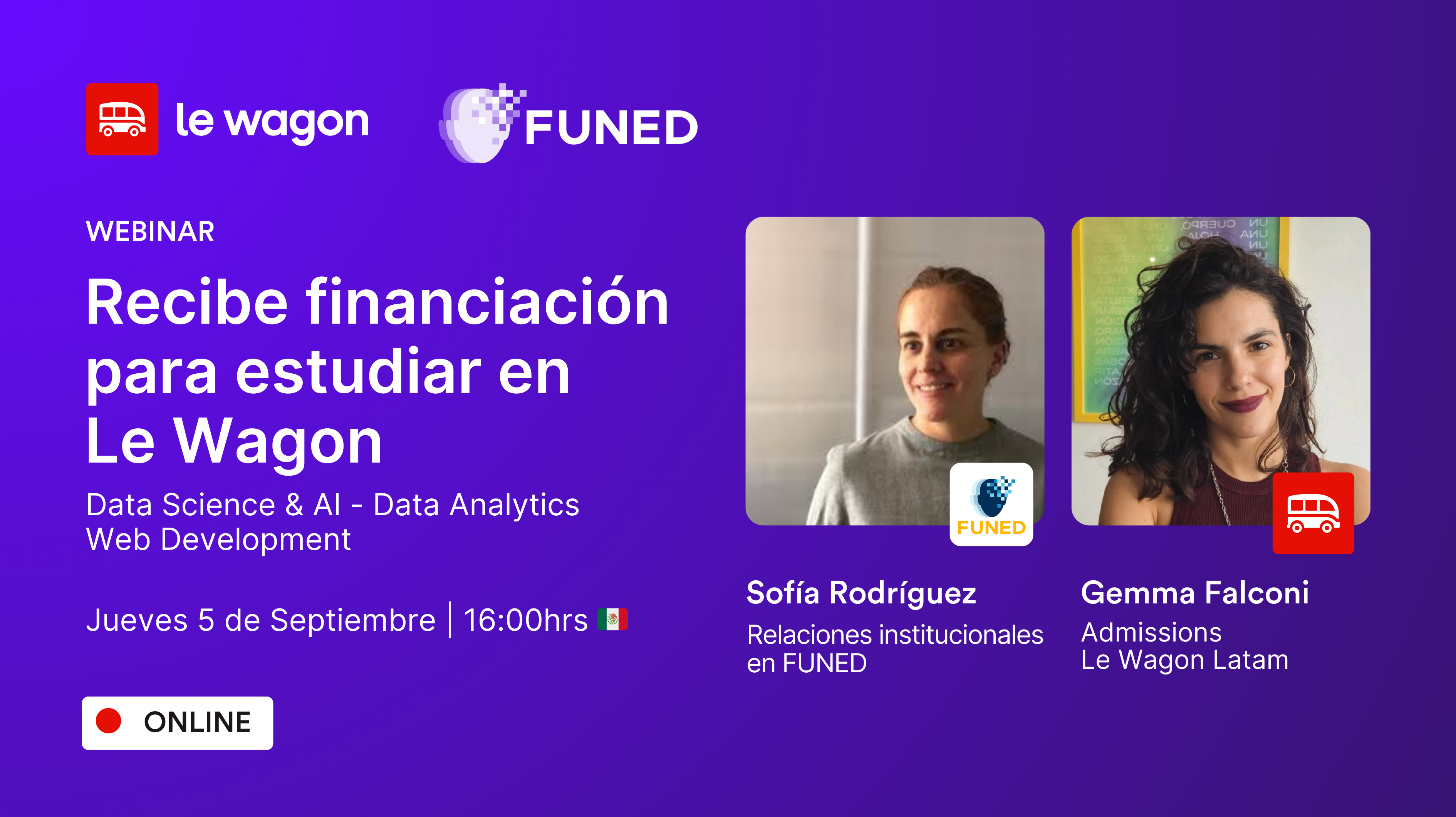 [Funed] Recibe financiación para estudiar en Le Wagon