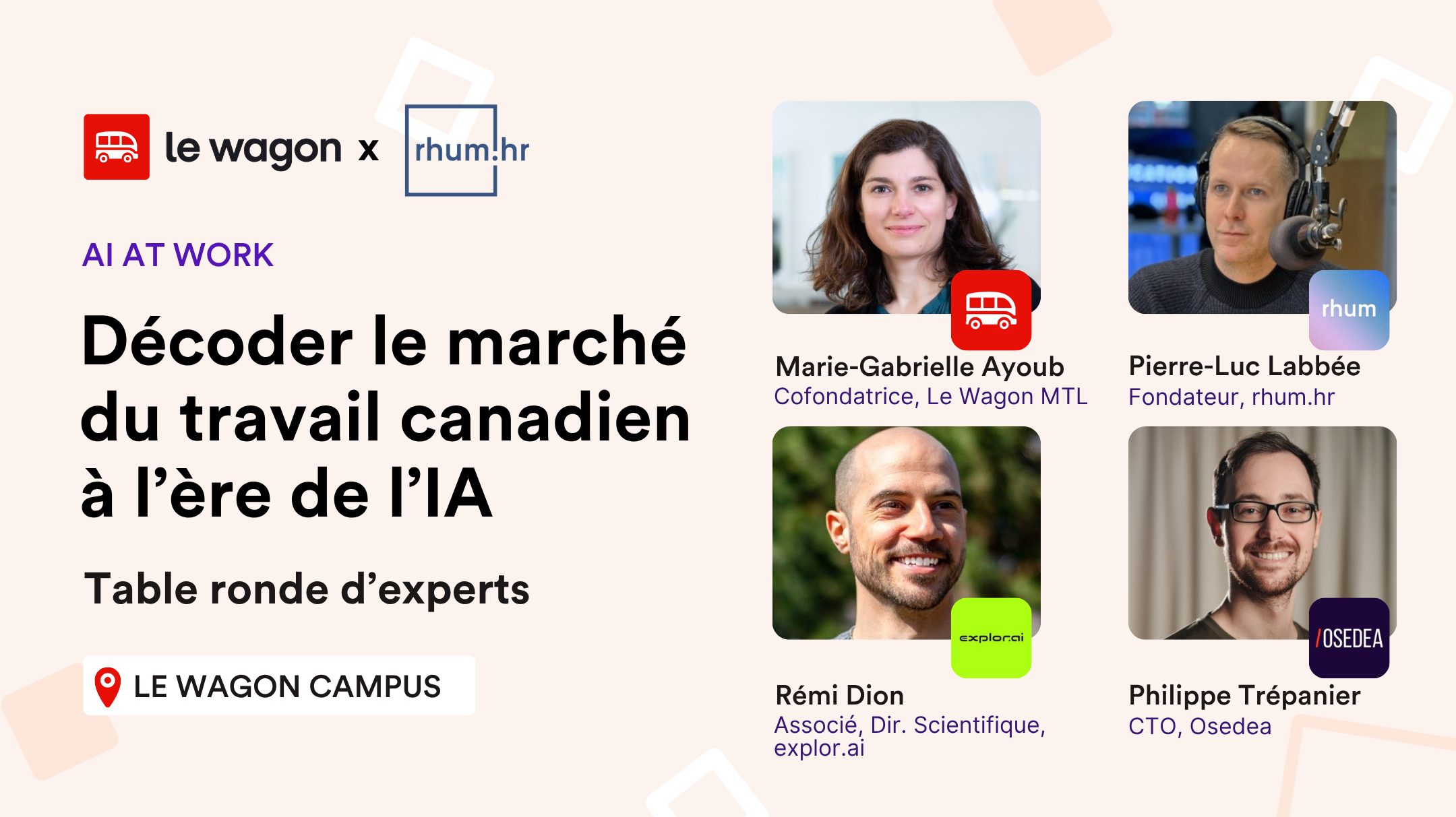 Décoder le marché du travail canadien à l’ère de l’IA: table ronde