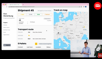 A tracking app for humanitarian aid trucks