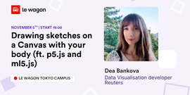 Drawing sketches on a Canvas with your body (ft. p5.js and ml5.js)