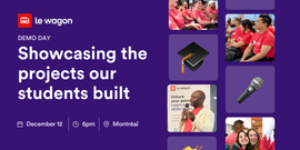 Le Wagon Demo Day: Software Development, Data Analytics & Data Science & AI (online)